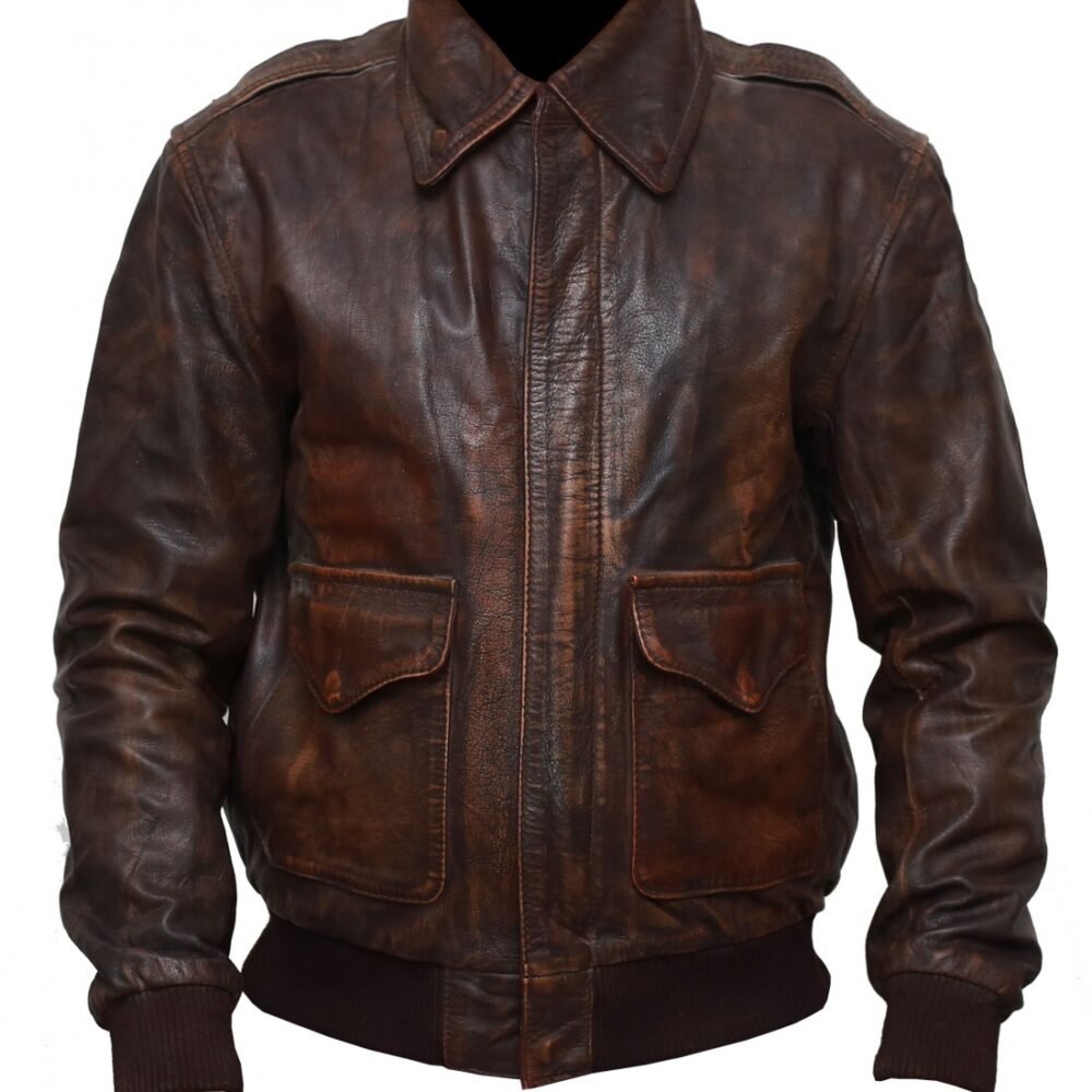 Aviator A-2 Flight Bomber Brown Jacket