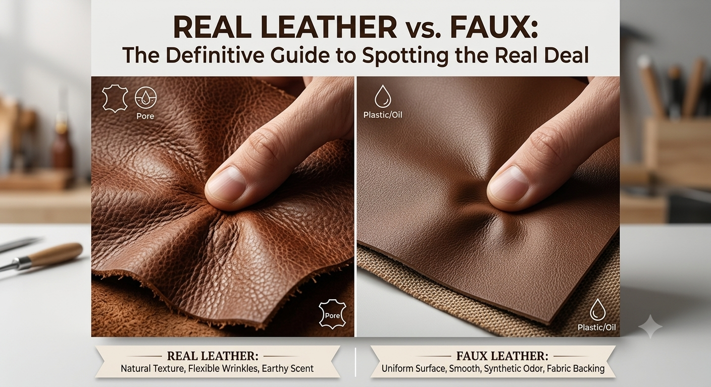 How to Tell Real Leather from Fake — What to Look for Before You Buy