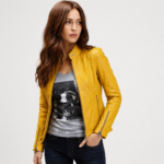 Megan-Fox-TMNT-Yellow-Leather-Jacket-Front-Jackets-Origin